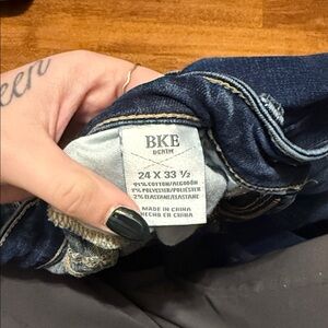 BKE Women's Dark Blue Boot Cut Jeans